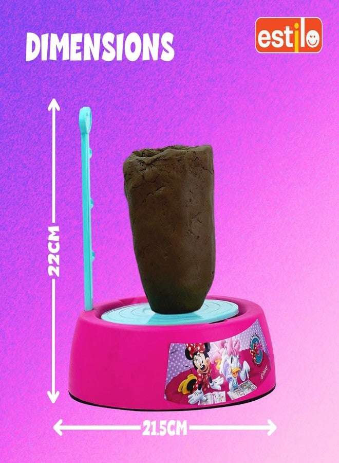 إستلو مجموعة عجلة الخزف من إستيلو | مجموعة الخزف والرسم | مجموعة ألعاب فنية وحرفية للمبتدئين | تتضمن طين تشكيل، وأدوات نحت، وألوان وفرش | هدية للأطفال من عمر 8 سنوات فما فوق (ميني) - Image 4